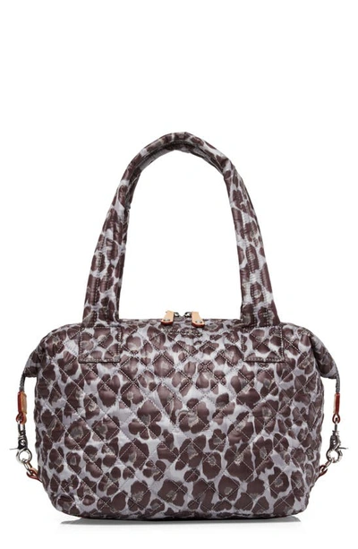 Shop Mz Wallace Medium Sutton Bag In Magnet Leopard