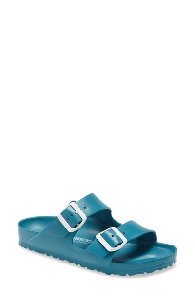 Shop Birkenstock Essentials Arizona Waterproof Slide Sandal In Turquoise