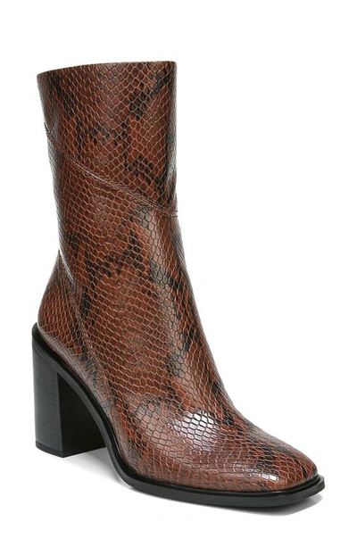 Shop Franco Sarto Stevie Bootie In Sienna Leather