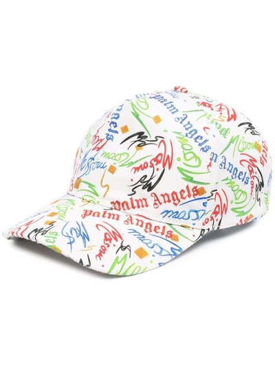 Shop Palm Angels X Missoni Scribble Cap In Weiss