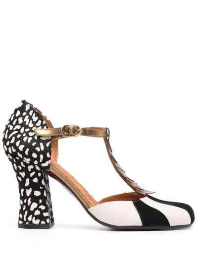 Shop Chie Mihara Fabad Leather Pumps In Schwarz