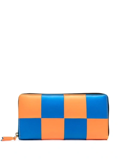 Shop Comme Des Garçons Cdg Fluo Squares Wallet In Orange