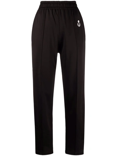 Shop Isabel Marant Étoile Inaya Wide-leg Track Pants In Schwarz