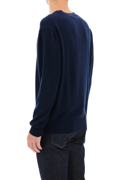 Shop Kenzo Tiger Crest Sweater In Blue