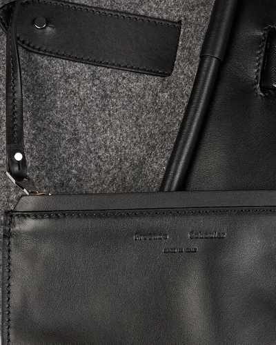 Shop Proenza Schouler Felt-trimmed Leather Xl Tote Bag In Black