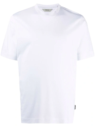 Shop Z Zegna Mock Neck T-shirt In Weiss
