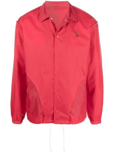 Shop Undercover Zerstören-print Lightweight Jacket In 红色