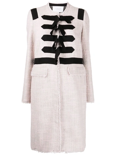 Pre-owned Giambattista Valli Single-breasted Tweed Coat In Pink