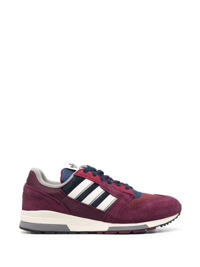 Adidas Originals Zx 420 Sneakers In Maroon/off White | ModeSens