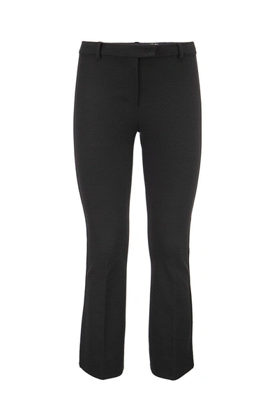 Shop 's Max Mara Umanita - Technical Cotton Trousers In Black