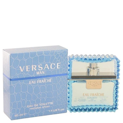 Shop Versace Man By  Eau Fraiche Eau De Toilette Spray (blue) 1.7 oz