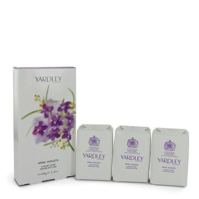Shop Yardley London April Violets By  3 X 3.5 oz Soap 3.5 oz