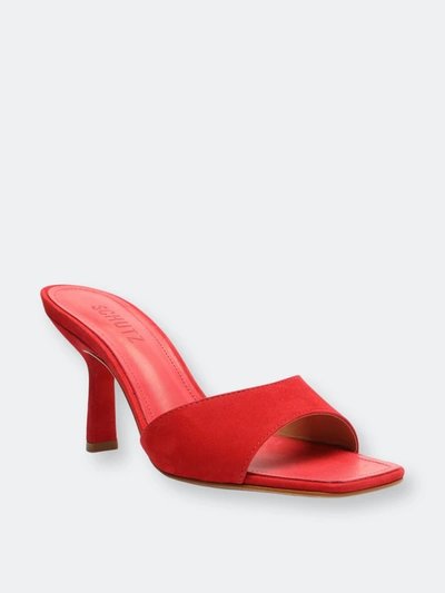 Shop Schutz Posseni Leather Sandal In Red