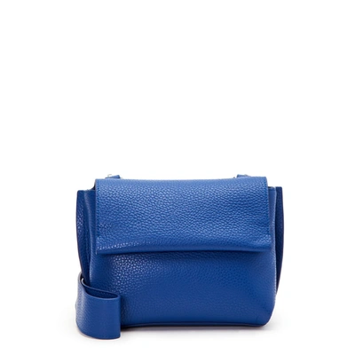 Aquatalia Soho Crossbody Electric Blue Leather Made ModeSens