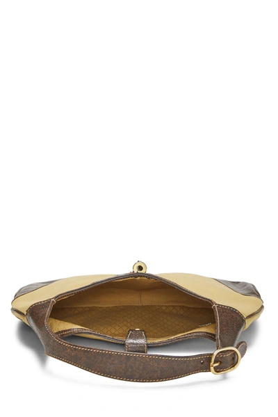 Pre-owned Gucci Beige Canvas Web Jackie Hobo