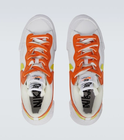 Shop Nike Sacai X  Blazer Low 'magma Orange' Sneakers