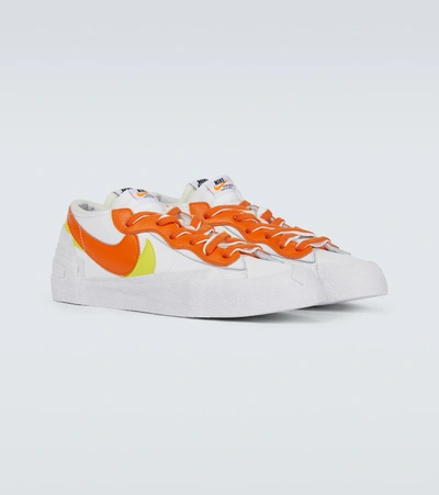 Shop Nike Sacai X  Blazer Low 'magma Orange' Sneakers