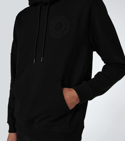 Shop Burberry Ryker Hooded Sweatshirt In Black