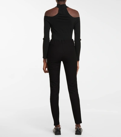 Shop Joseph High-rise Stretch-gabardine Leggings In Black