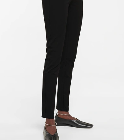 Shop Joseph High-rise Stretch-gabardine Leggings In Black