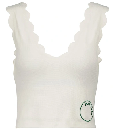 Shop Marysia Venus Technical Jersey Top In White