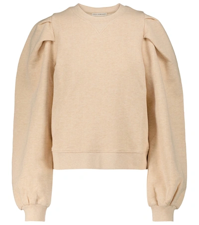 Ulla Johnson Alair Cotton Fleece Sweatshirt In Oatmeal ModeSens