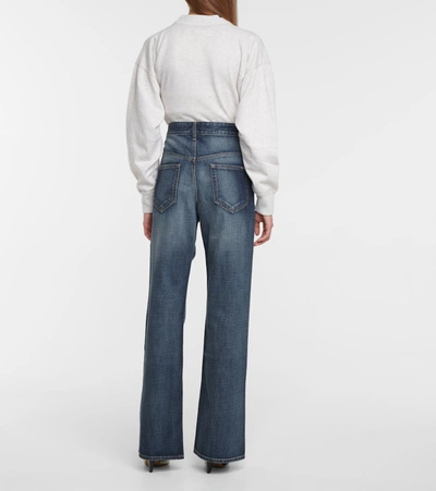 Isabel Marant Étoile Belvira High-rise Bootcut Jeans In Blue