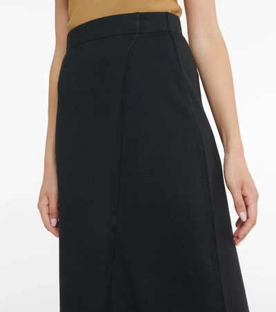 Shop Vince High-rise Wrap Skirt In Black