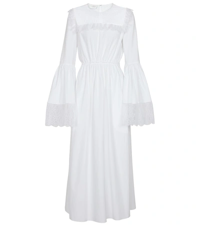 Shop Giambattista Valli Cotton Maxi Dress In White