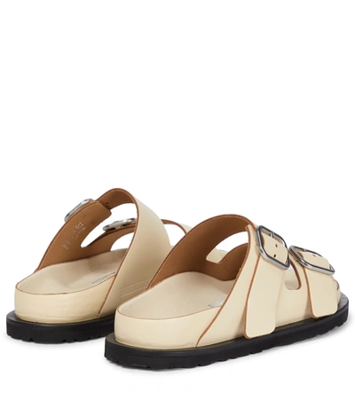 Shop Jil Sander X Birkenstock Arizona Leather Sandals In Beige