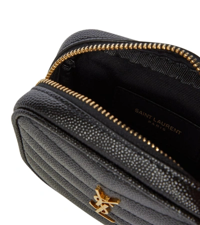 Saint Laurent Baby Lou Leather Belt Bag In Black