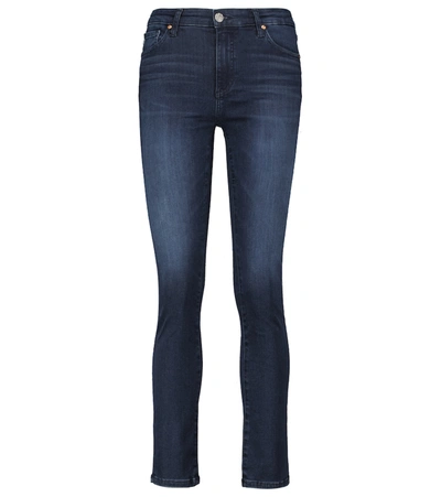 Shop Ag Mari High-rise Slim Jeans In Blue