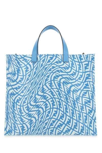 Shop Fendi Printed Canvas Shopping Bag Nd  Donna Tu