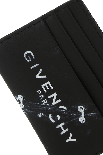 Shop Givenchy Black Leather Card Holder  Black  Uomo Tu