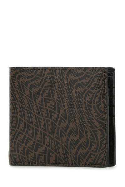 Shop Fendi Printed Leather Wallet Nd  Uomo Tu