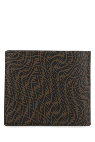 Shop Fendi Printed Leather Wallet Nd  Uomo Tu