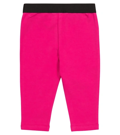 Shop Dolce & Gabbana Baby Stretch-cotton Leggings In Pink
