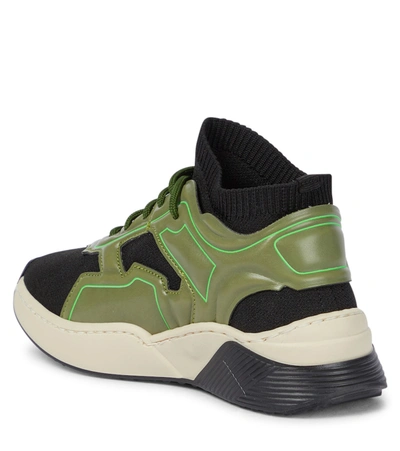 Stella Mccartney 3d Logo Panelled Sock Sneakers In Black