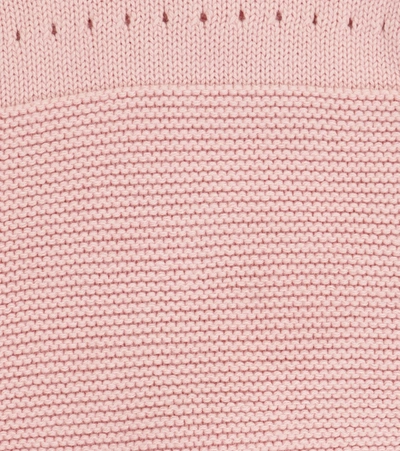 Shop Stella Mccartney Baby Cotton And Wool Onesie In Pink
