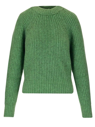 Isabel Marant Rosy Stretch-cotton Blend Sweater In Green | ModeSens