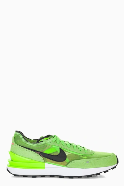 Shop Nike Waffle One Lace In Green