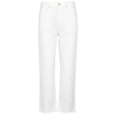 Shop Citizens Of Humanity Daphne White Straight-leg Jeans