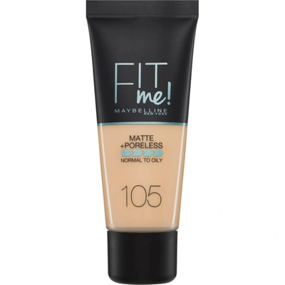 Shop Maybelline Fit Me! Matte And Poreless Foundation 30ml (various Shades) In 30 105 Natural Ivory