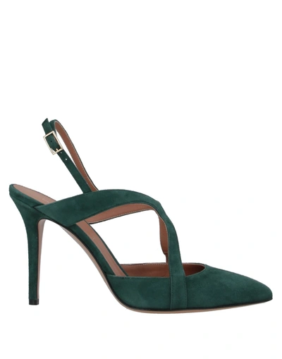 Shop Emporio Armani Pumps In Dark Green