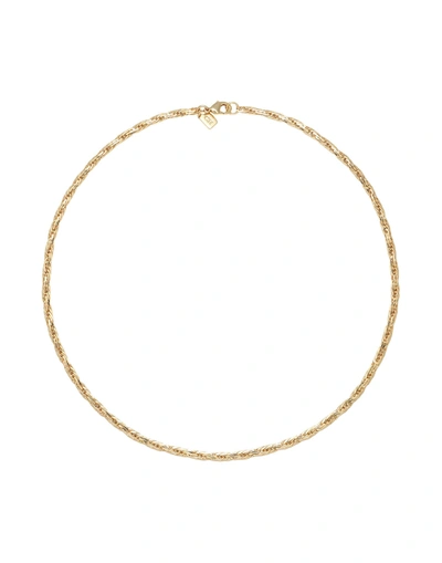 Shop Crystal Haze Mommo-chain Woman Necklace Gold Size - Brass, 18kt Gold-plated