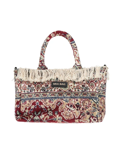 Shop Mia Bag Handbags In Beige
