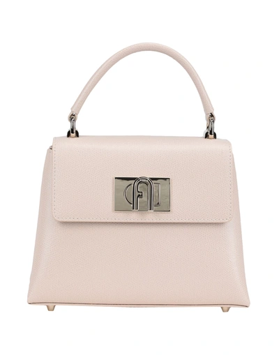 Shop Furla 1927 Mini Top Handle Woman Handbag Blush Size - Soft Leather In Pink