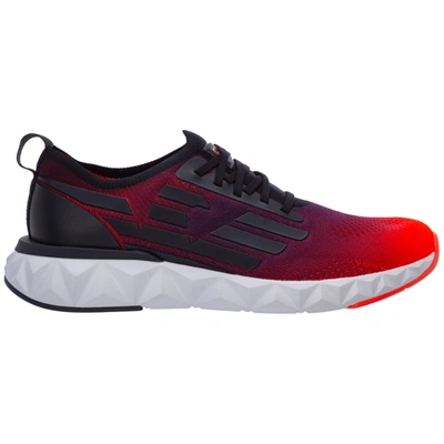 Shop Ea7 Men's Shoes Trainers Sneakers In Red