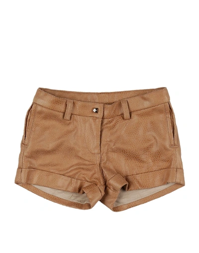 Shop Microbe By Miss Grant Shorts & Bermuda Shorts In Camel