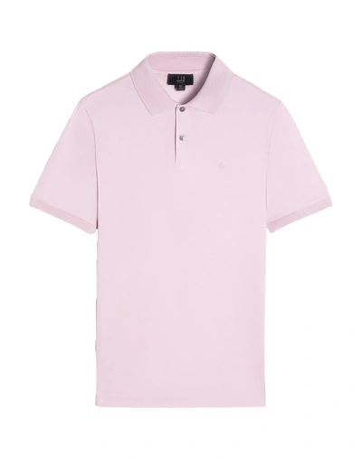 Shop Dunhill Man Polo Shirt Pink Size S Cotton
